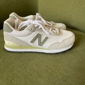 New Balance 515’s Low-Profile Sneakers in Off-White and Sage Green